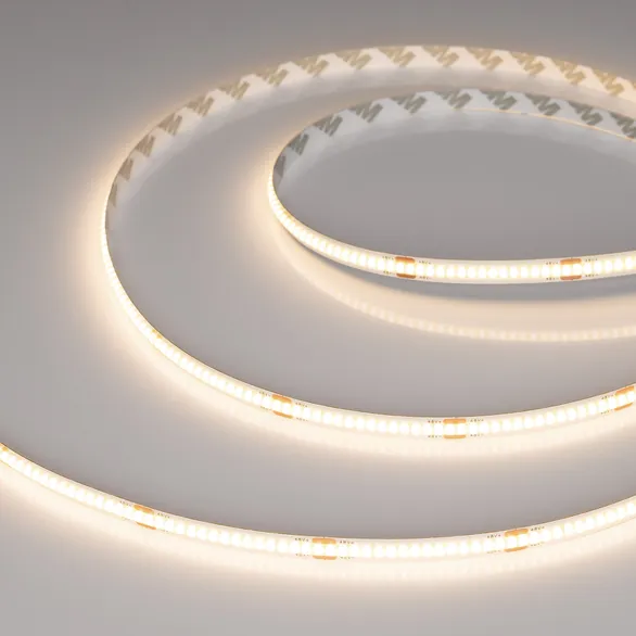 Светодиодная лента Белый теплый COB 48V  8W/m 320Led/метр 043244 COB-X320-8mm (50m) 3000K PRO REEL