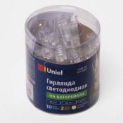 гирлянда фигурная на батарейках КЛИПСЫ Белый теплый  UL-00005484 ULD-S0200-010/STB/ CLIPS 2AA  IP20 Уценка!
