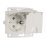 Штепсельная розетка встраиваемая двойная WERKEL 16A 250V W1172213 с/з с защит. крышками и шторками IP44 перламутровый рифленый