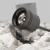 светильник   3W Белый теплый MI-O493FL-L3GF3K Клайд / Clyde 24V  IP65 графит