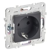 Штепсельная розетка встраиваемая IEK SKANDY 16А SK-R14-16-1-K48 SK-R06T с з/к и шторками безвинтовое крепление титан Штепсельная розетка встраиваемая IEK SKANDY 16А SK-R14-16-1-K48 SK-R06T с з/к и шторками безвинтовое крепление титан