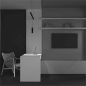 Трековый светильник подвесной 12W Белый дневной TR041-2-12W4K-B Фокус/Focus Led Exility чёрный