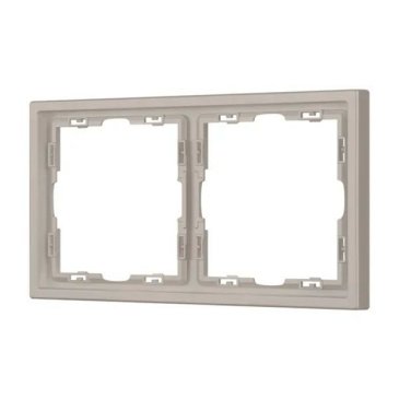 Рамка пластик 2 поста Arlight FRM-NOBE-SFPL-2-BK 059456 кашемир