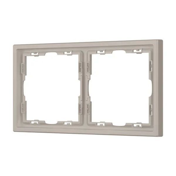 Рамка пластик 2 поста Arlight FRM-NOBE-SFPL-2-BK 059456 кашемир