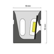 Гибкий неон   50W Белый дневной 432015 16x16 24V IP67 4000K