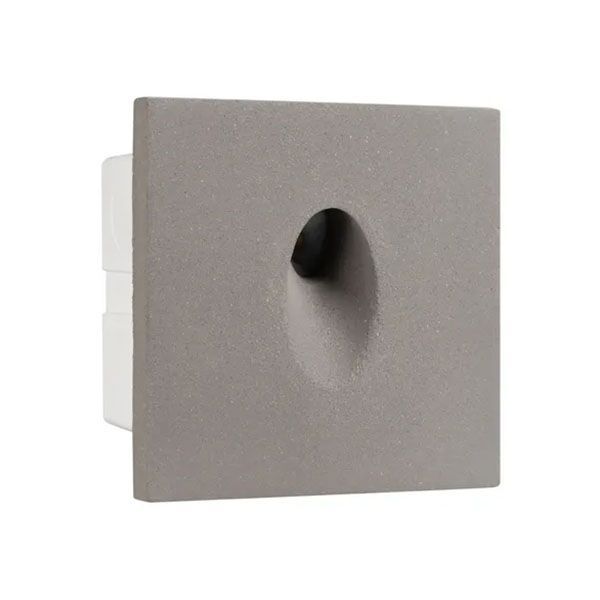 светильник  3W Белый теплый 050876 LT-TIE-S100 220V квадратный встраиваемый серый