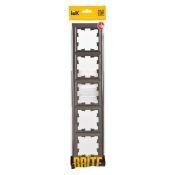 Рамка пластик 5 постов IEK BRITE BR-M52-K45 РУ-5-БрТБ бронза