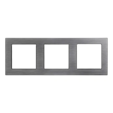 Рамка металлическая 3 поста Arlight PRESTO 043858 FRM-PRESTO-ALS-3-GR серая