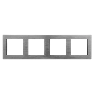 Рамка металлическая 4 поста Arlight PRESTO 043863 FRM-PRESTO-ALS-4-GR серая