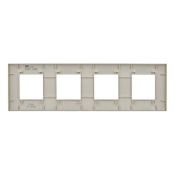 Рамка пластик 4 поста IEK SKANDY SK-M42-K10 SK-F01B бежевый