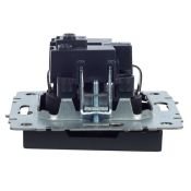 Штепсельная розетка встраиваемая IEK BRITE 16А BR-R11-16-K53 РС11-1-0-БрГ с з/к без з/ш графит