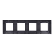 Рамка пластик 4 поста IEK SKANDY SK-M42-K48 SK-F04T титан