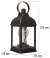 фигурка  светодиодная Декоративный фонарь с лампочкой Белый теплый, 513-053, 1Led, 3хААА, бронзовый корпус, IP20