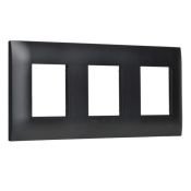 Рамка пластик 3 поста IEK SKANDY SK-M32-K02 SK-F03Bl черный