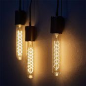 лампа ретро накаливания Vintage форма цилиндр 60W UL-00000485 IL-V-L32A-60/GOLDEN/E27 CW01 диммируемая