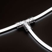 Соединитель тройной ARL-CLEAR-Mini-2x90 (16x8mm) 022706