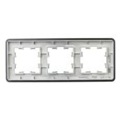 Рамка металлическая 3 поста IEK BRITE BR-M32-M-01-K48 РУ-3-1-Бр титан RE