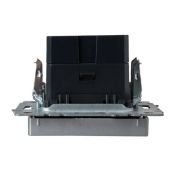 Розетка встраиваемая USB IEK BRITE A+A 3,1А BR-U21-D31-K47 РЮ10-1-БрА алюминий