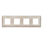 Рамка пластик 4 поста IEK SKANDY SK-M42-K98 SK-F04Sa песочный