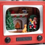 фигурка  светодиодная  «Рождественский вечер», 15.5х14х10,5 см, пластик, USB, батарейки ААх3, свечение тёплое белое