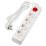 удлинитель с заземлением и выключателем Uniel UL-00010021 S-GCU4-1.5B WHITE 1,5м Ultra