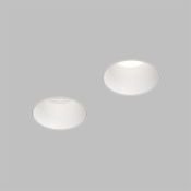 Встраиваемый светильник без лампы DENKIRS SPOT HIDE DK2145-WH GU10 круглый под шпаклевку белый