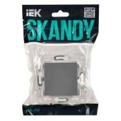 Заглушка c суппортом SK-C01Gr серый SK-PL10-K03 SKANDY IEK