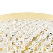 Люстра накладная Osgona без лампы Monile 704032 3х40W E14 круглая золото/прозрачный