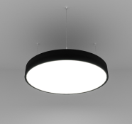 Накладной светильник  30W Белый дневной 1230214 Sun Hang (425mm/LT70 — 4K/30W) 220V IP20 круглый универсальный черный