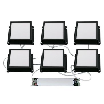 светильник  42W Белый дневной Грильято UL-00012834 ULP-1010-42W-4000K IP54 GRILYATO OPAL BLACK KIT06 квадратный черный (6шт)