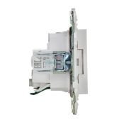 Штепсельная розетка встраиваемая IEK SKANDY 16А SK-R14-16-K01 SK-R04W с з/к без з/ш арктический белый