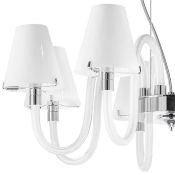 Люстра подвесная Lightstar без лампы 760086 BIANCO 8х40W G9 хром/белый