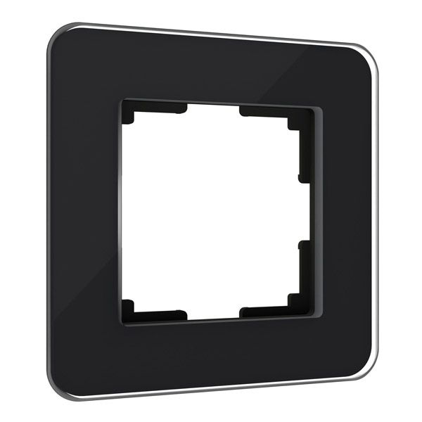 Рамка стеклянная 1 пост WERKEL Elite W0012448 черный
