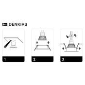 Встраиваемый светильник без лампы DENKIRS BILLUM DK3020-BK GU10/GU5.3 черный круглый