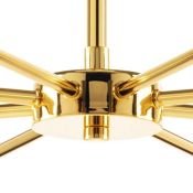 Люстра подвесная Lightstar без лампы 816087 DUMO 8х40W E14 черный/золото