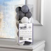 гирлянда НИТЬ Белый с насадками «Клубки кофейные» прозрачная нить, 20 LED, 5м IP20  220 В