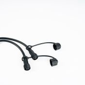 Разветвитель для гирлянд ALEDUS SP-2Lines-B 1-2, 2Pin, черный