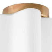 Люстра накладная Lightstar без лампы Nubi legno 802015 1х40W E27 фигурная белый/светлое дерево