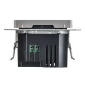 Розетка встраиваемая USB IEK BRITE A+C 45Вт BR-U22-045-K46 РЮ11-2-БрС сталь