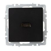 Розетка встраиваемая HDMI IEK BRITE BR-H10-K02 РHDMI-0-БрЧ черный