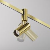 Трековый светильник 12W Белый дневной TR144-1-12W4K-W-BS Фокус / Focus Led Flarity IP20 латунь