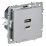 Розетка встраиваемая USB IEK BRITE A+C 45Вт BR-U22-045-K47 РЮ11-2-БрА алюминий