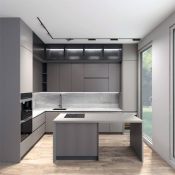 Готовый магнитный набор DENKIRS  60W Белый теплый SET AIR 05 3.0м накладной угловой черный