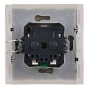 Штепсельная розетка встраиваемая IEK FORTE&PIANO 16А FP-R16-16-1-44-K10 FP419 с з/к и шторками с крышкой безвинтовое крепление ваниль IP44