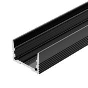 алюминиевый профиль S-LUX SL-SLIM20-H13-2000 BLACK 037112
