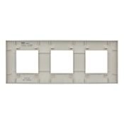 Рамка пластик 3 поста IEK SKANDY SK-M32-K23 SK-F03S серебряный
