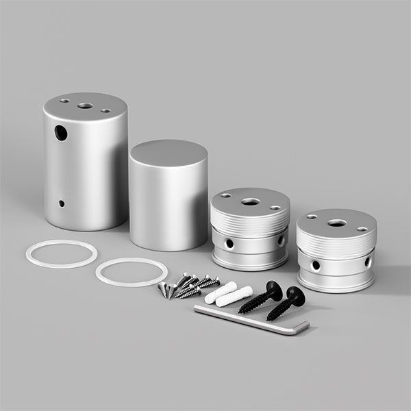 Держатель для гибкого неона Maytoni NEMO 20311 для накладного монтажа неона 360° D25 серебро