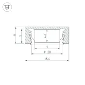 алюминиевый профиль KLUS MIC-M-3000 ANOD 044542