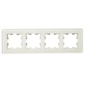 Рамка стеклянная 4 поста IEK BRITE BR-M42-G-41-K98 РУ-4-2-Бр песчаный RE