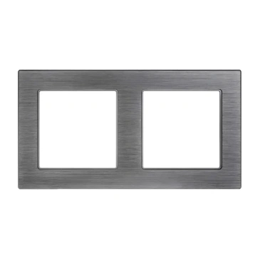 Рамка металлическая 2 поста Arlight PRESTO 043856 FRM-PRESTO-ALS-2-GR серая